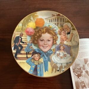 VTG 1985 The Shirley Temple Classics, The Little Colonial Limited Edition Plate